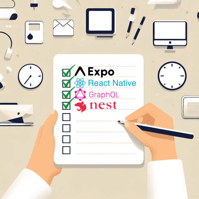 Cover Image for Todo APP - Using NestJS Graphql Expo React Native Apollo